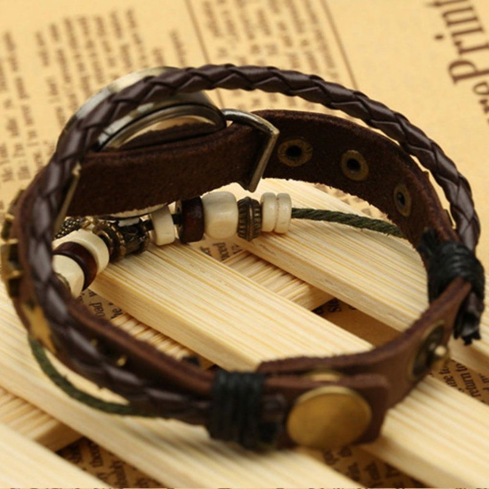 ✨✨BRAND NEW Preppy Leather Watch Women's Fashion Accessory - Picture 6 of 11